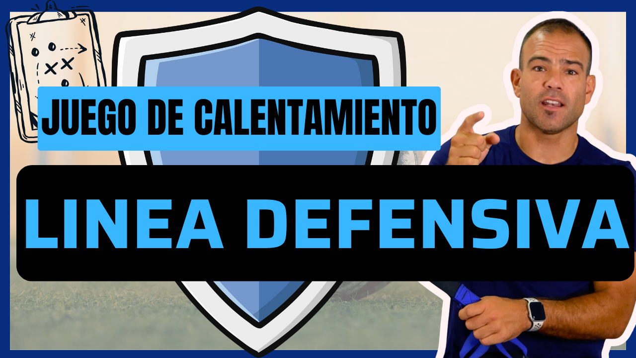 Ejercicio para mejorar la línea defensiva en fútbol: orden, basculaciones y coordinación
